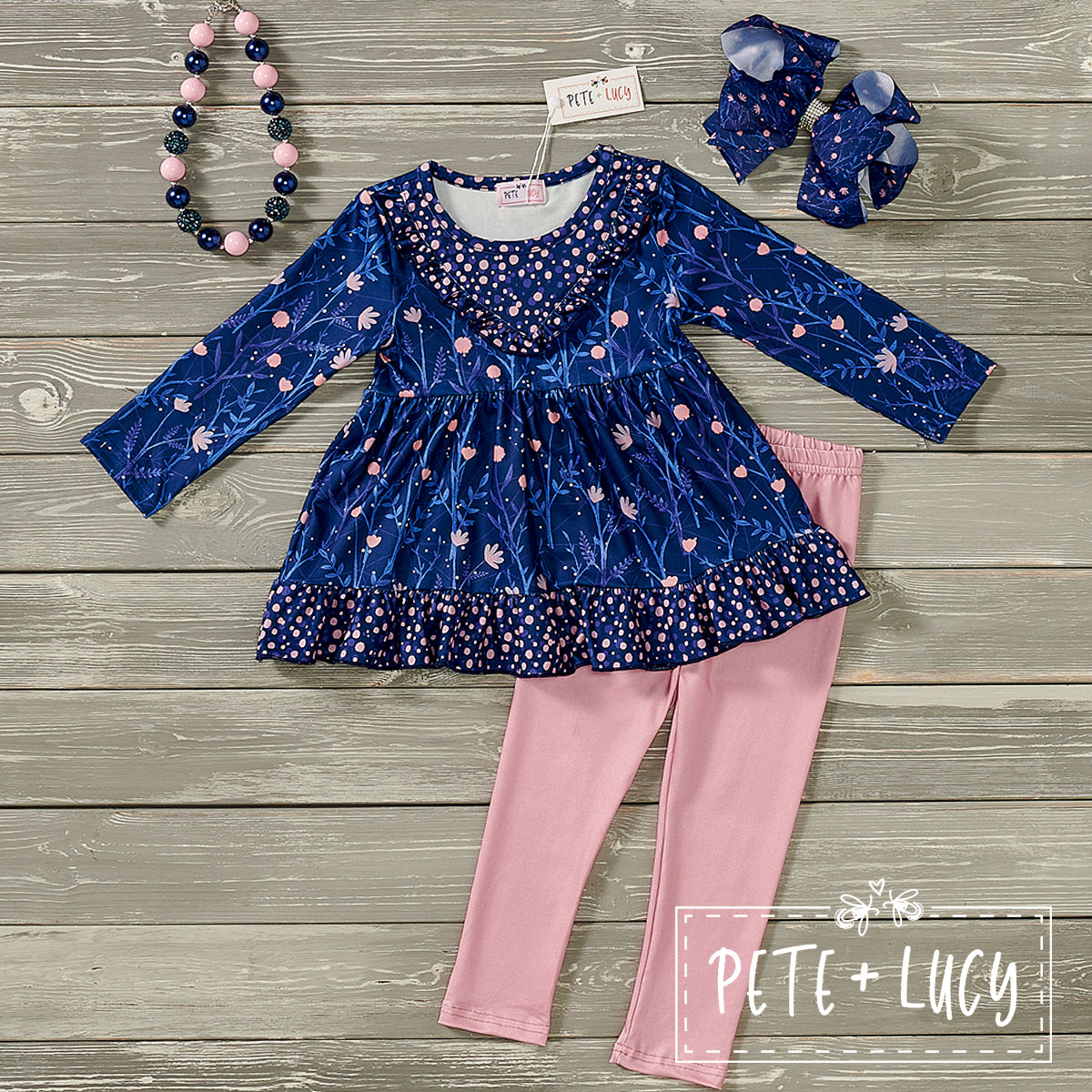 Pete+ Lucy Vibrant Owl 2 Piece Pants Set – Sublime Flamingo